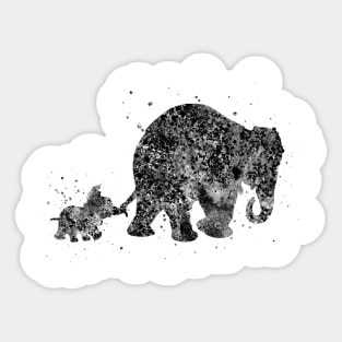 Elephant family Sticker